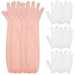 20 Pairs Field Dressing Kit Hunting Deer Cleaning Gloves with Disposable Pvc Long and Short Gutting Hunting Field Dressing Butchering Kit for Pig Deer Animals Butt Out Buttout Field Dressing Tool