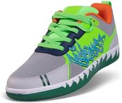Womens Skate Shoes Streetwear Sports Skateboarding Shoes Casual Grey Green Tennis Walking Sneakers for Women 8