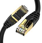 IBRA CAT8/CAT7 Ethernet Gigabit Lan network cable (RJ45) SSTP 40Gbps 2000Mhz - Round Black 15M