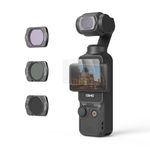 SMALLRIG Magnetic Filters Set for DJI Osmo Pocket 3, VND2-5 Filter, ND16/CPL Filter, LPF Filter and Screen Protector 4776