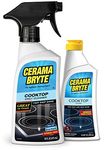 Cerama Bryte Heavy-Duty + Daily Spray Stove Top and Cooktop Cleaner Combo Kit for Glass and Ceramic Surfaces, 16 & 10 Ounces, 2 Pack