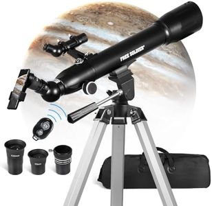 Telescopes for Adults High Powered, 700x90mm AZ Astronomical Professional Refractor Telescope for Beginners Astronomy with Advanced Eyepieces, Cool Astronomy for Christmas, Black