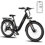 RCB G6 Electric Bike, 27.5-inch City E-Bike, NFC/APP Start, 36 V 10.4Ah Removable Battery,40-50 km range,Electric Commuter Bicycle for Adults Men and Women