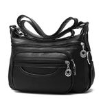 Women Crossbody Bags Large Shoulder Bag Lightweight Messenger Purses Soft PU Leather Hobo Handbags Small Satchel Wallet