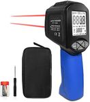 AOPUTTRIVER AP-1580 Infrared Thermometer Gun, Temp Range -58°F to 2876°F with DS 30:1 High Temp Thermometer with Adjustable Emissivity, Backlight for HVAC Pizza Oven-Newest Deisgn