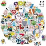 200Pcs Water Bottle Stickers for Kids, Cute Stickers for Water Bottles, Aesthetic Laptop Sticker Pack Classroom Prizes Skateboard Stickers for Kids Teens Girls Students (Cute Stickers)