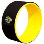 PRO365 Yoga Wheel For Men & Women Back Bend, Back Pain, Stretching, Home Traning| Circle Yoga Wheel (Black-Yellow)