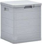 vidaXL 90 L Light Grey Garden Storage Box - Durable, Weather-Resistant Plastic Complementing Indoor and Outdoor Spaces