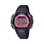 Casio Women's Runner Quartz Sport Watch with Resin Strap, Black, 18.6 (Model: LWS-1000H-4AVCF)