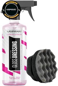 Legendary Gloss Dressing with Applicator 16oz - Tire Shine Spray & Plastic Restorer – Water Based & Non-Greasy Interior/Exterior Detailing Spray - Trim, Rubber, Vinyl & Plastic Restorer for Cars