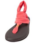 Sanuk Women's Yoga Sling #2 Prints Toe Separator, coral red, 6 (EU)