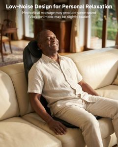 Snailax Back Massager with Heat – Portable Chair Pad for Pain Relief