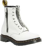 Dr. Martens Women's 1460 Twin Zip Fashion Boot, White Sendal, 9