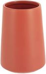 Terracotta Stoneware Tumbler & Toothbrush Holder - 14 Oz - 3.8" W x 5" H - Enhance Your Bathroom with Rustic Elegance - Perfect for Stylish Bathrooms - Ideal for Those Who Love Terracotta Accents