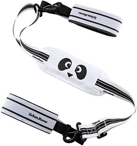 UrbanMover Ski Strap and Pole Carriers Black Panda for Men Women Kids Adjustable Shoulder Sling with Padded Holder Downhill Skiing Gear Backcountry Ski Accessories