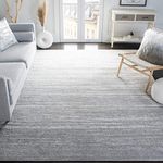 SAFAVIEH Adirondack Collection 8' Square Light Grey/Grey ADR113C Modern Ombre Non-Shedding Living Room Bedroom Dining Home Office Area Rug