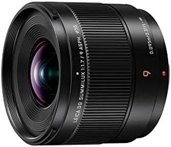 Panasonic LUMIX G Series 9mm F1.7 Micro Four Thirds Leica DG Summilux Fixed Focal Length Ultra-Wide Angle Camera Lens with Dust/Splash/Freeze Resistant Design (H-X09GC)