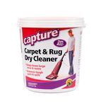 Capture Carpet Dry Cleaner Powder 2.5 lb - Deodorize Clean Stains Smell Moisture from Rug Couch Wool and Fabric, Pet Stain Odor Smoke Too