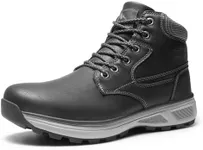 NORTIV 8 Men's Hiking Boots Waterproof Lightweight Chukka Casual Mid Ankle Boots,Size 7.5,BLACK,SNHB242M