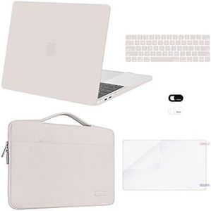 MOSISO Compatible with MacBook Pro 13 inch Case M2 2023, 2022, 2021-2016 A2338 M1 A2251 A2289 A2159 A1989 A1708 A1706, Plastic Hard Case&Bag&Keyboard Skin&Webcam Cover&Screen Protector, Rock Gray