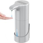 YIKHOM Automatic Liquid Soap Dispenser with Auto Clean, 15.37 oz Waterproof Wall Mounted Soap Dispenser with 7 Adjustable Levels, Liquid Dish Hand Soap Dispenser with USB Rechargeable for Kitchen