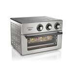 Hamilton Beach Toaster Oven Air Fryer Combo, Includes Bake, Broil, and Toast, Fits 12” Pizza, 1800 Watts, 6 Cooking Modes, Stainless Steel