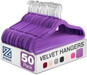 Zober Velvet Hangers 50 Pack - Heav