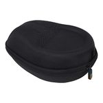 Stealodeal Black Hard Shell Oxford Storage Case Box for Over The Ear Headphones