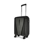 Aristocrat Airpro Cabin 55 Cm(Small) 8 Wheels Trolley Bags for Travel Hard Case Luggage, Lightweight Bag with Combination Lock & Robust Trolley with 7 Years Warranty (Black)