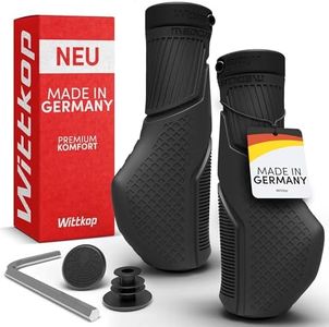 Wittkop Bike Grips with Innovative 3-Zone Design Made in Germany I Ergonomic Design with Non-Slip, Comfort, and EFC Zones for Optimized Grip & Comfort I Bike Grips Handlebar