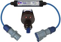 Marine Galvanic Isolator - Boat Galvanic Isolator - Status Alert - 500 Amp Surge - Plug In Installs in Seconds - Protects against Galvanic Currents AND Earth Leakage