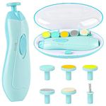 Ankyle Green Baby Nail Care Set - Electric Nail File, Trimmer for Newborns Gentle Baby Nail Filer Kit including Clippers Safe & Easy Baby Nail Care Essentials