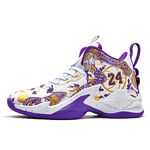 FAZITIAO Men's Basketball Shoes Fashion Printed Sneakers, Purple-2, 8