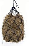 BLOOMOAK Hay Net for Horse, Black Hay Bag 40" Length and 4" Larger Holes Metal Rings for Goat/Donkeys/Older Horses 1 PCS (40" Length & 4“ Hole)…