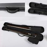 Yinfente Double Bass Bow Case Carbon Fiber Bow Box String Bass Bow German Bow Hold 2pcs Bows Strong (black)