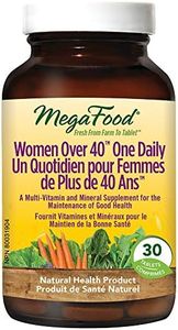 MegaFood Women's Daily Vitamins Multivitamins Supplements for Women over 40 Plus | One a Day Woman's Health Zinc Iron Vitamin C Vegan Multivitamins and Supplements for Womens Her Adults | 30 Tablets