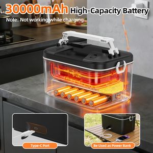 iKuchelife Heated Lunch Box 1.5L – Portable Electric Food Warmer