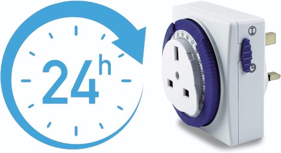 STATUS 24-Hour Timer Switch – Programmable Plug-In Socket