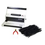 PrintFinish S20 Coil Punch & Binding Machine - with Electric Coil Inserter - Professionally Bind Presentations and Office Documents (Free Crimper and Box of Coils)