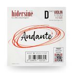 Hidersine Andante SINGLE D String for Violin 1/2 size. Steel Rope Core string feels easy to play. Great tone and great value. Perfect for Students with half sized violins.