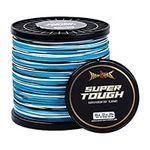 HERCULES Super Tough Braided Fishing Line 12 pounds Test Blue Camo 12LB (300 Yards) - 4 Strands