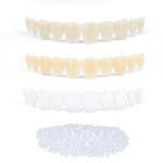 30 Pcs Fake Teeth Instant Smile Removable Single False Tooth for Teeth Whitening Kit with Modable Thermal Fitting Beads DIY Your Suitable Teeth