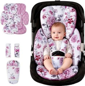 Infant Car Seat Insert for Baby Preemie Newborn Infant, Newborn Car Seat Insert Head Body Support for Stroller, Baby Swing, Rocker, Bouncer, Bassinet, 2-in-1 Reversible