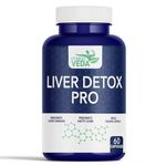 FITNESSVEDA Liver Detox Supplement, Milk Thistle Capsules For Liver-Fatty Liver Capsules, Liver Support Supplement, Liver Detox Pro-Pack Of 1(60 Capsules) (Unflavour)