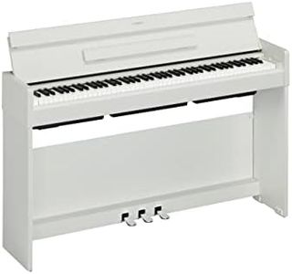 Yamaha ARIUS YDP-S35 Digital Piano - Pianoforte Digitale da Casa per Dilettanti, Design Moderno ed Elegante, Suonabilità Autentica del Pianoforte Acustico, Bianco