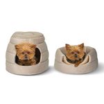 Best Friends by Sheri Convertible Honeycomb Cave Bed Cozy Covered Dog & Cat Tent Great for Your Small Pet & Puppy Easily Convert into Round Open Cuddler: Removable Insert + Machine Washable