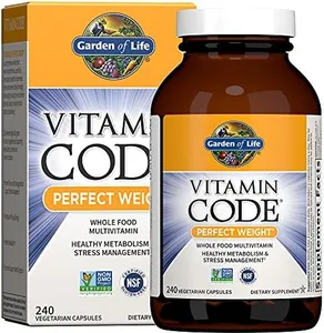 Garden of Life Multivitamin Code Perfect Weight Loss for Women and Men, Healthy Active Metabolism, Stress Management, Ashwagandha, Green Tea and Enzymes, 240 Count