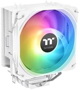 Thermaltake UX200 SE White 5V Motherboard ARGB Sync 16.8 Million Colors 15 Addressable LED Intel/AM5/AMD (LGA 1700) Universal Socket Hydraulic Bearing 170W CPU Cooler CL-P116-AL12SW-A