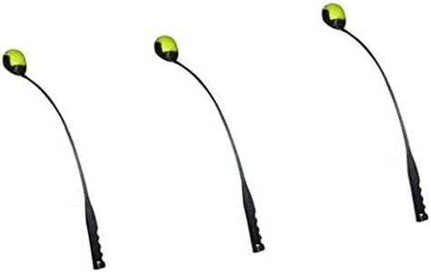 KAV Lot de 3 lanceurs de balles pour chien de 63,5 cm avec forte prise en main – Jouets portables mains libres pour ramasser et lancer des balles pour l'exercice des animaux de compagnie