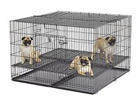 Midwest Homes for Pets 248-05 Puppy Playpen with 1/2" Mesh Floor Grid, 28" L, Large